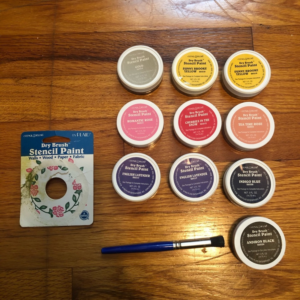Never Used Vintage 1993 Dry Dry Stencil Paints🎨